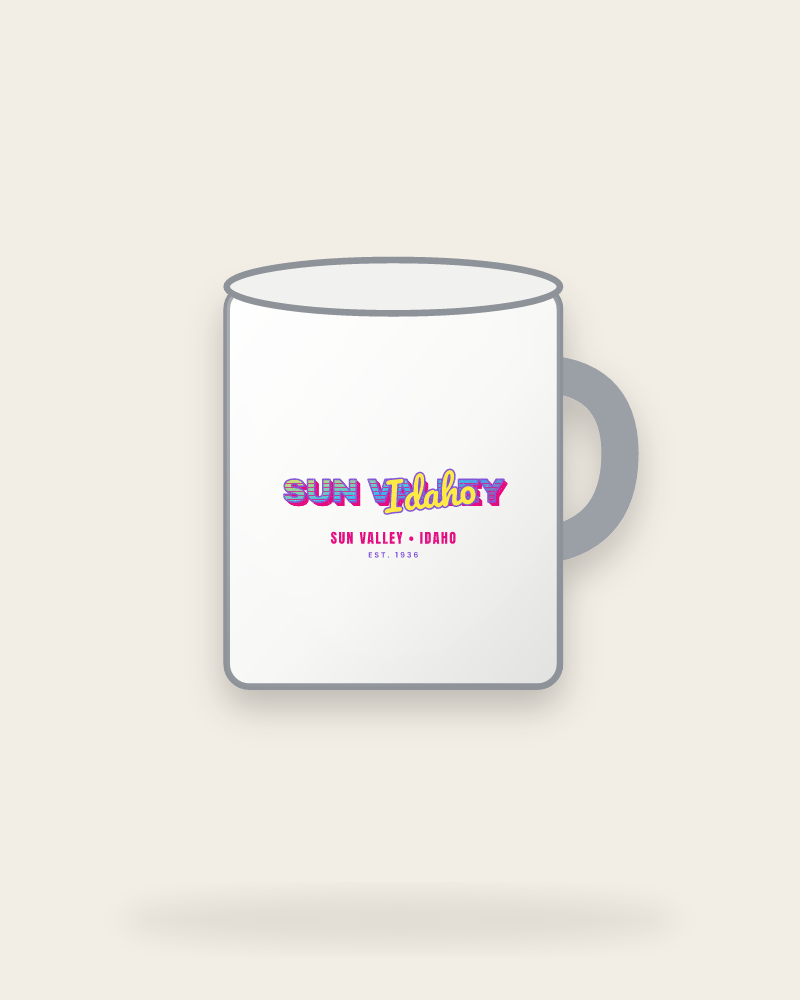 Sun Valley Music TV Enamel Camp Mug