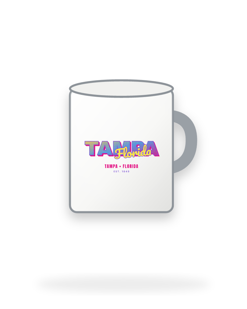 Tampa Music TV Enamel Camp Mug