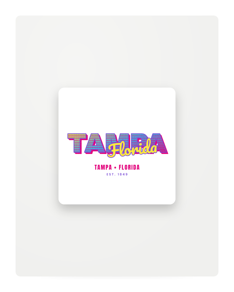 Tampa Music TV Fridge Magnet