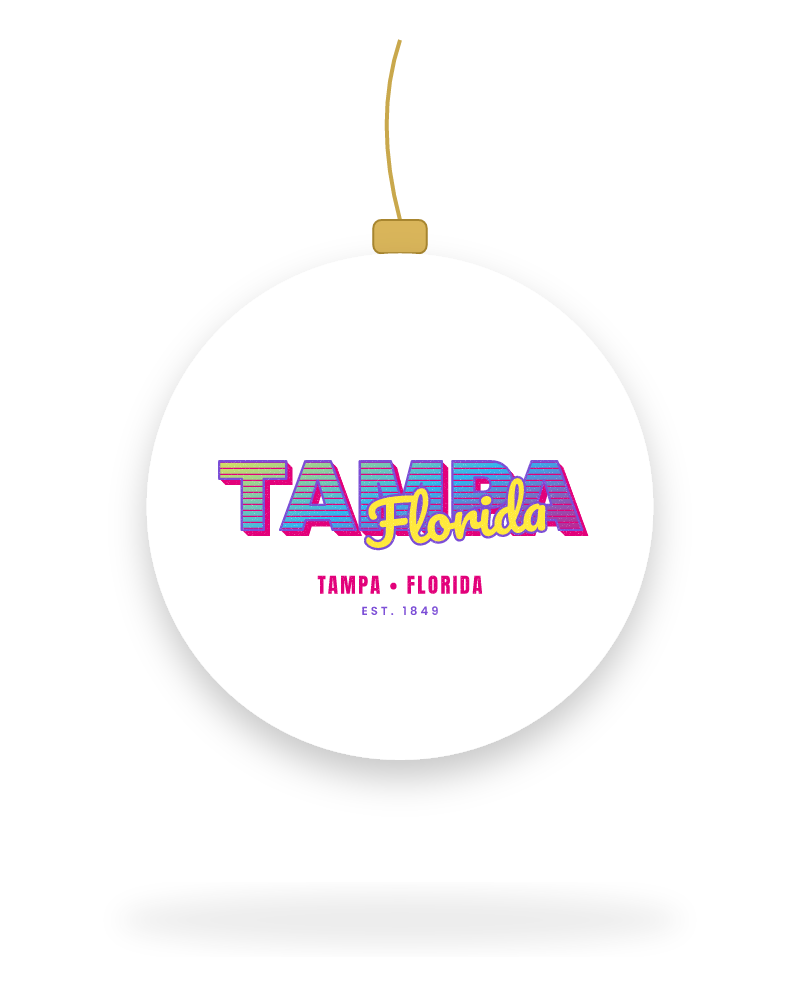 Tampa Music TV Ceramic Ornament