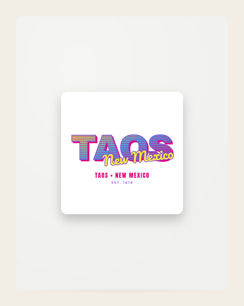 Taos Music TV Fridge Magnet