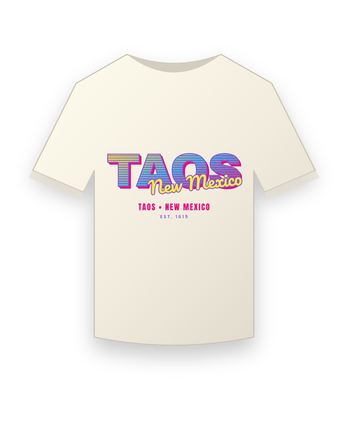 Taos Music TV Vintage Wash Tee in Ivory