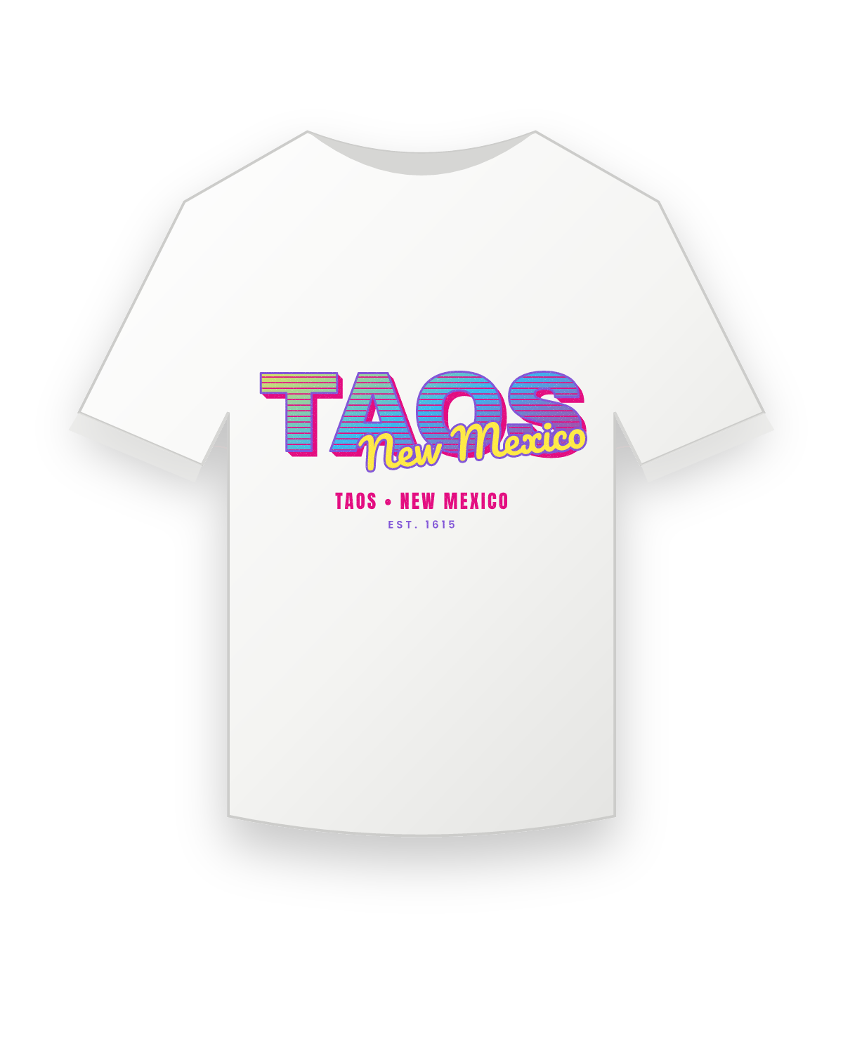 Taos Music TV Youth Tee in White