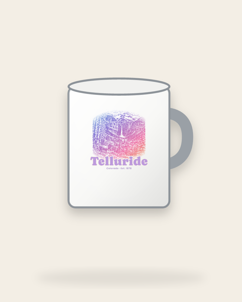 Telluride Box Canyon Falls Enamel Camp Mug