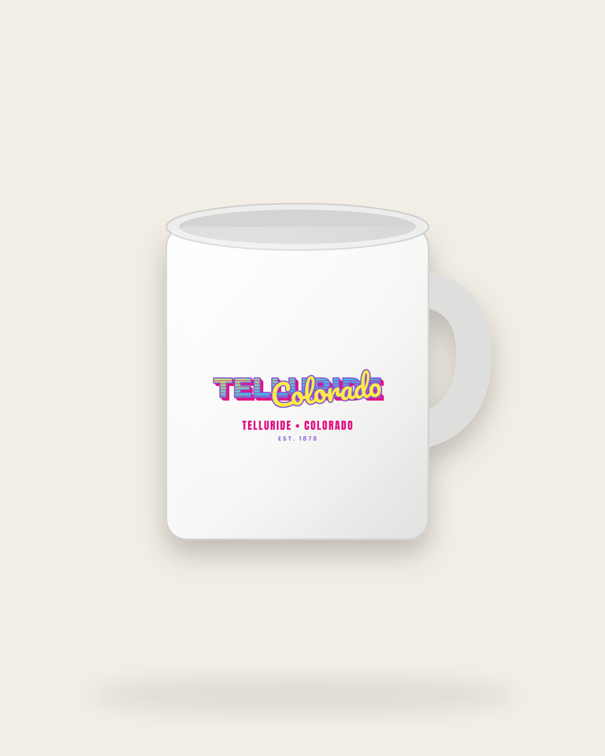 Telluride Music TV Ceramic Mug 11oz in White