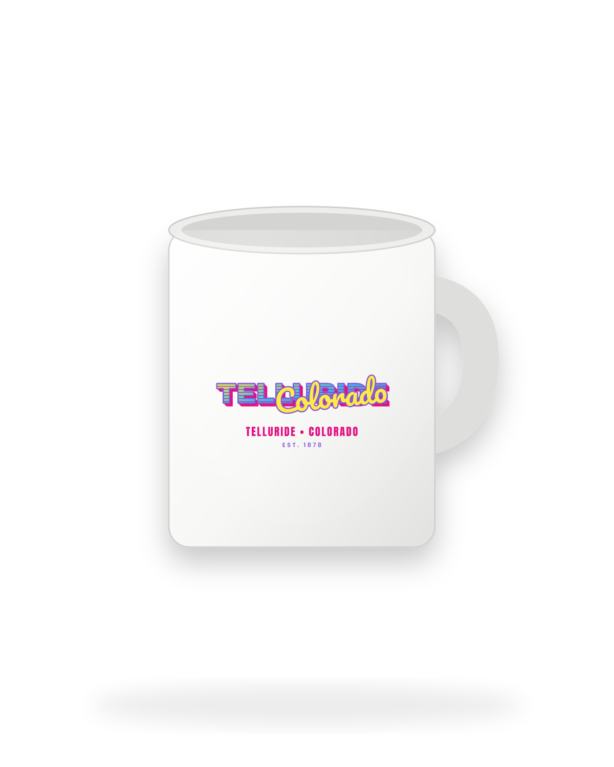 Telluride Music TV Ceramic Mug 11oz in White