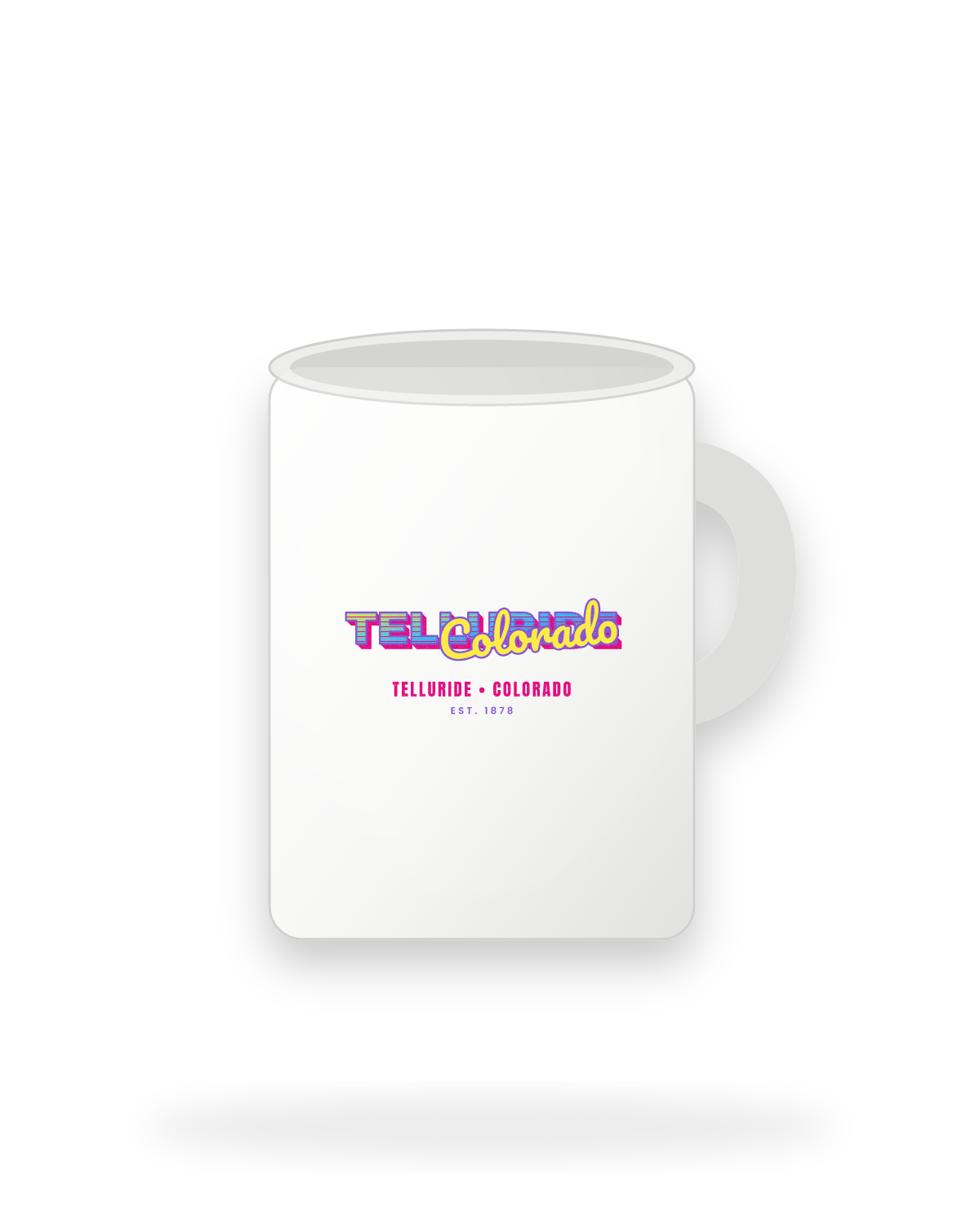Telluride Music TV Ceramic Mug 15oz in White