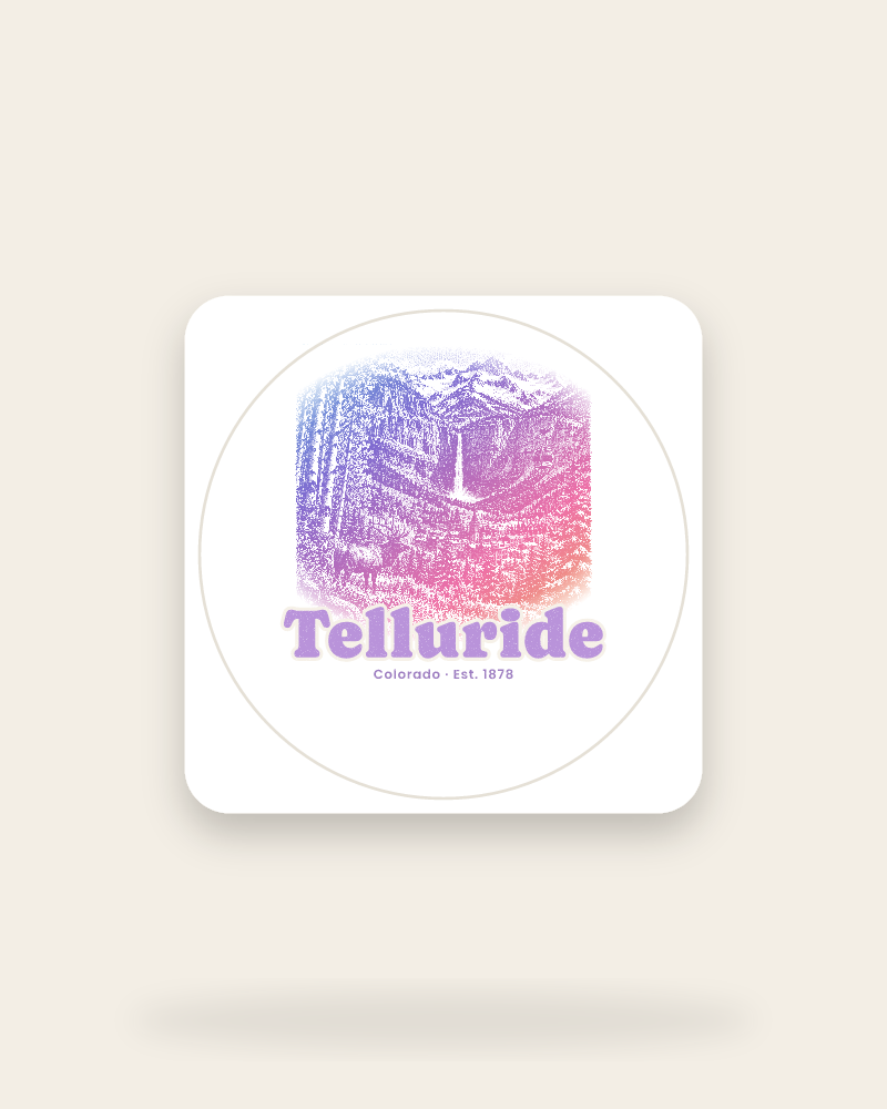 Telluride Box Canyon Falls Kiss-Cut Sticker