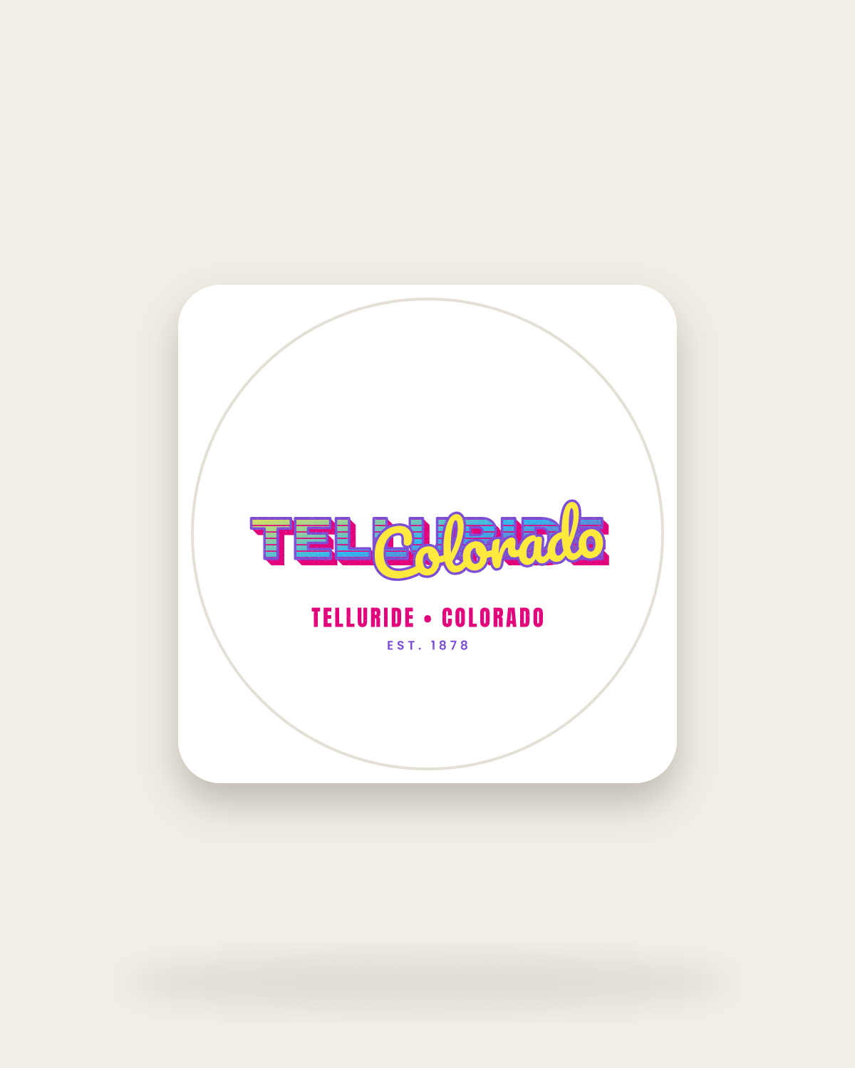 Telluride Music TV Kiss-Cut Sticker in White