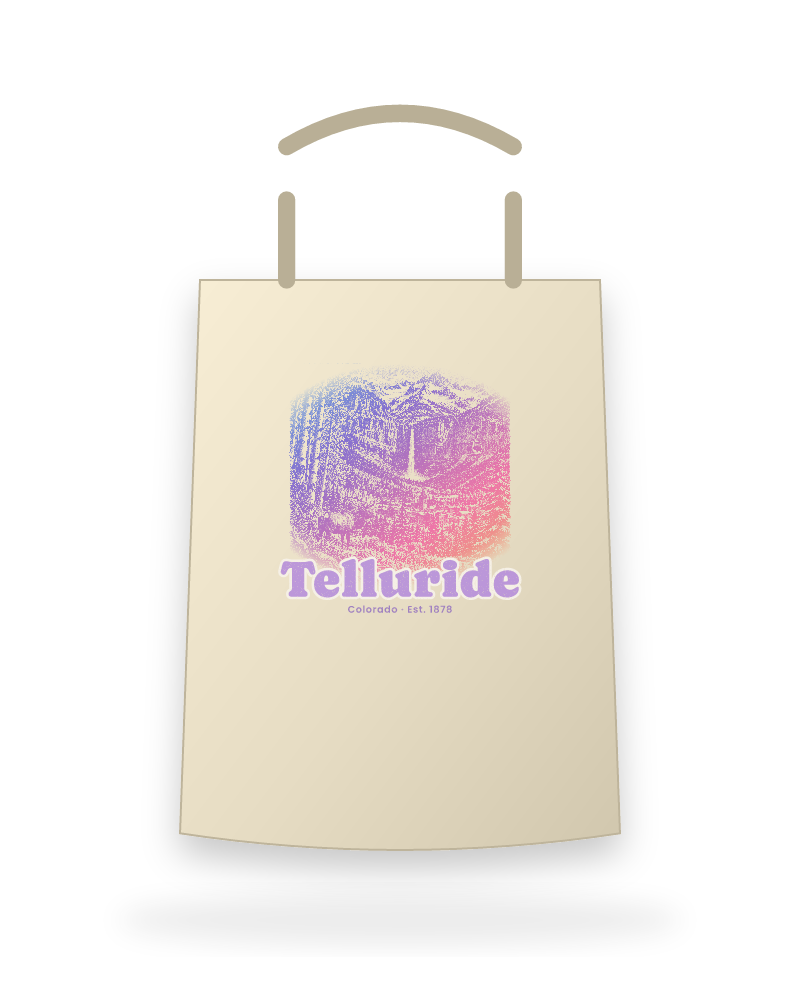 Telluride Box Canyon Falls Canvas Tote