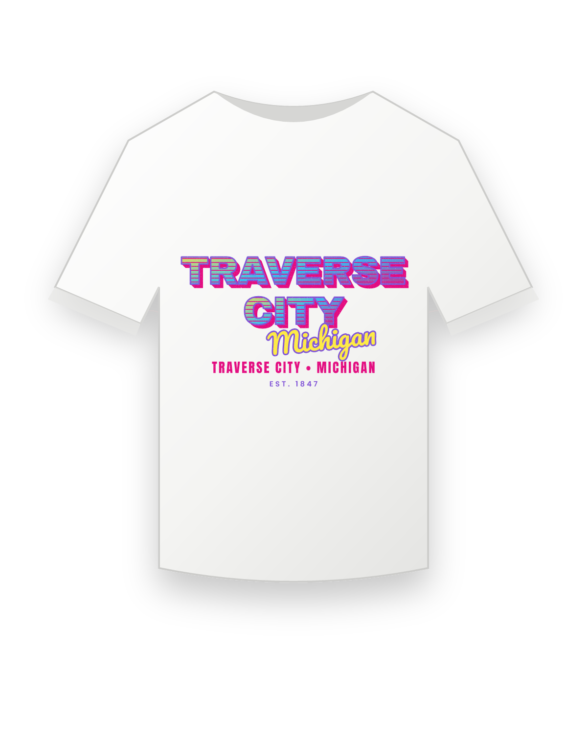 Traverse City Music TV Youth Tee in White