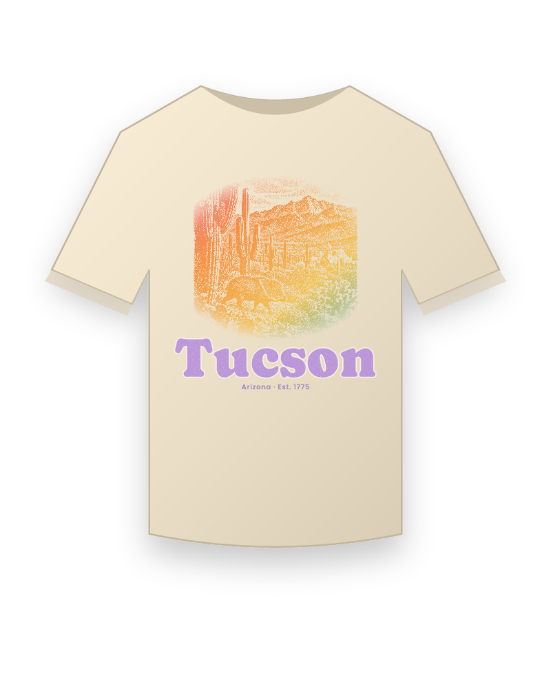Tucson Saguaro Javelina Organic Cotton Tee