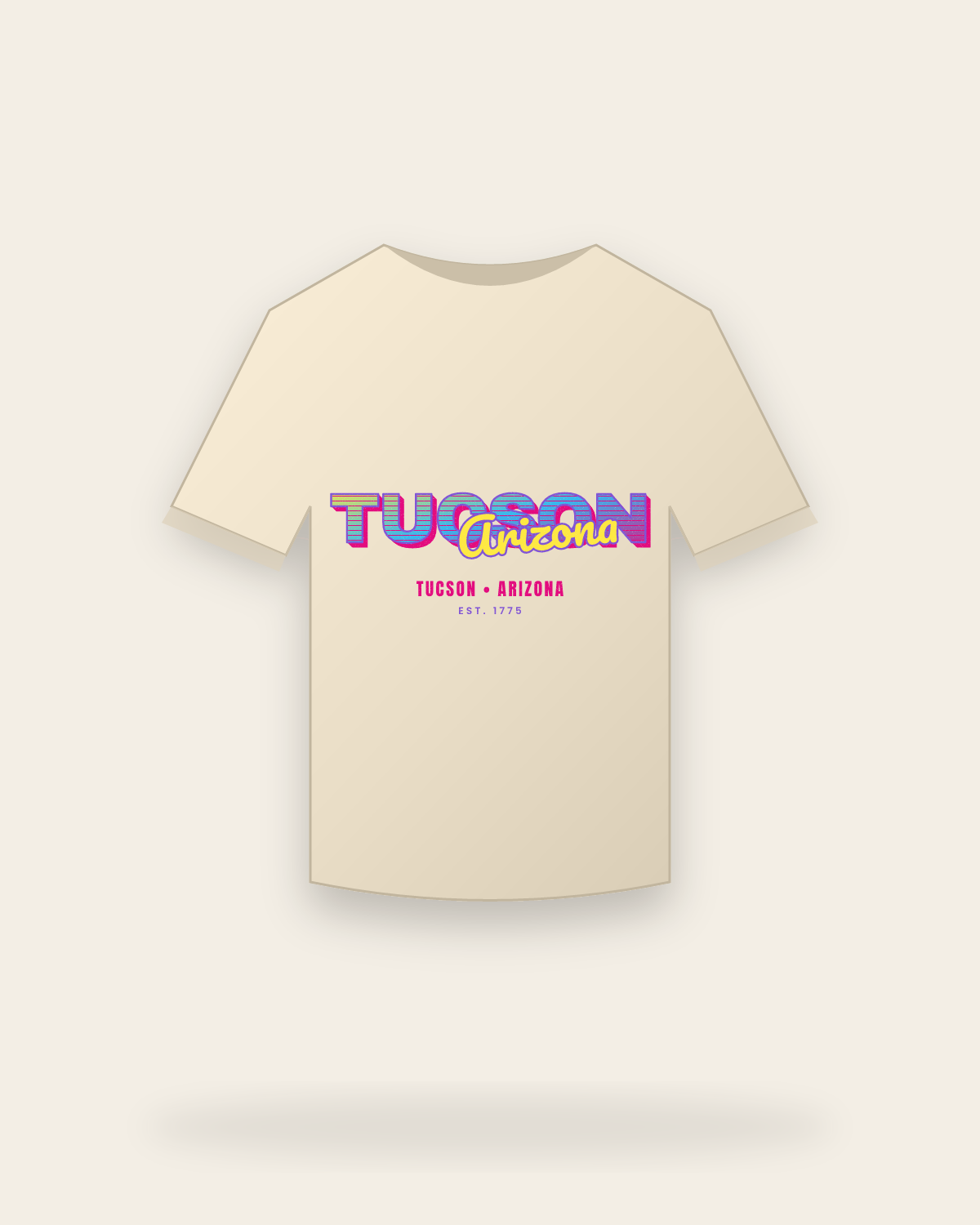Tucson Music TV Organic Cotton Tee in Natural