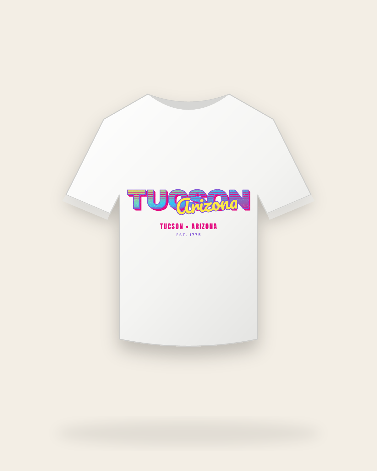 Tucson Music TV Youth Tee in White