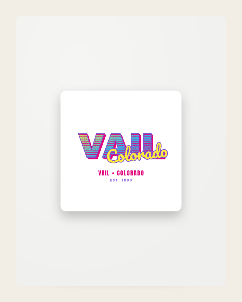 Vail Music TV Fridge Magnet