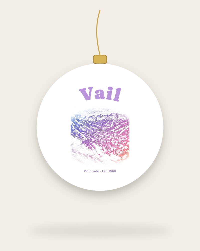 Vail Back Bowls Ceramic Ornament