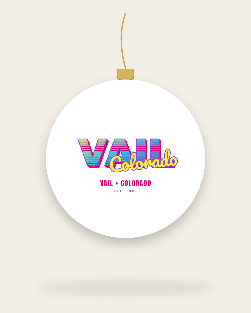 Vail Music TV Ceramic Ornament
