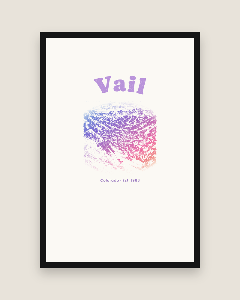 Vail Back Bowls Matte Poster