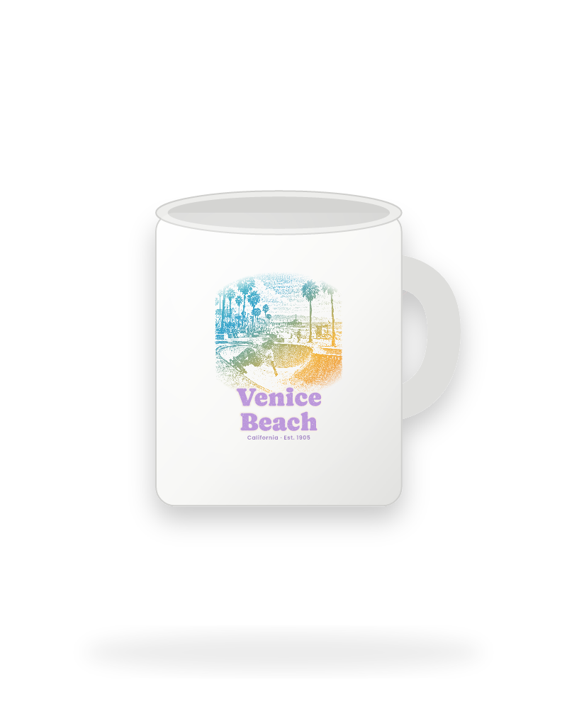 Venice Beach Skatepark Bowl Ceramic Mug 11oz