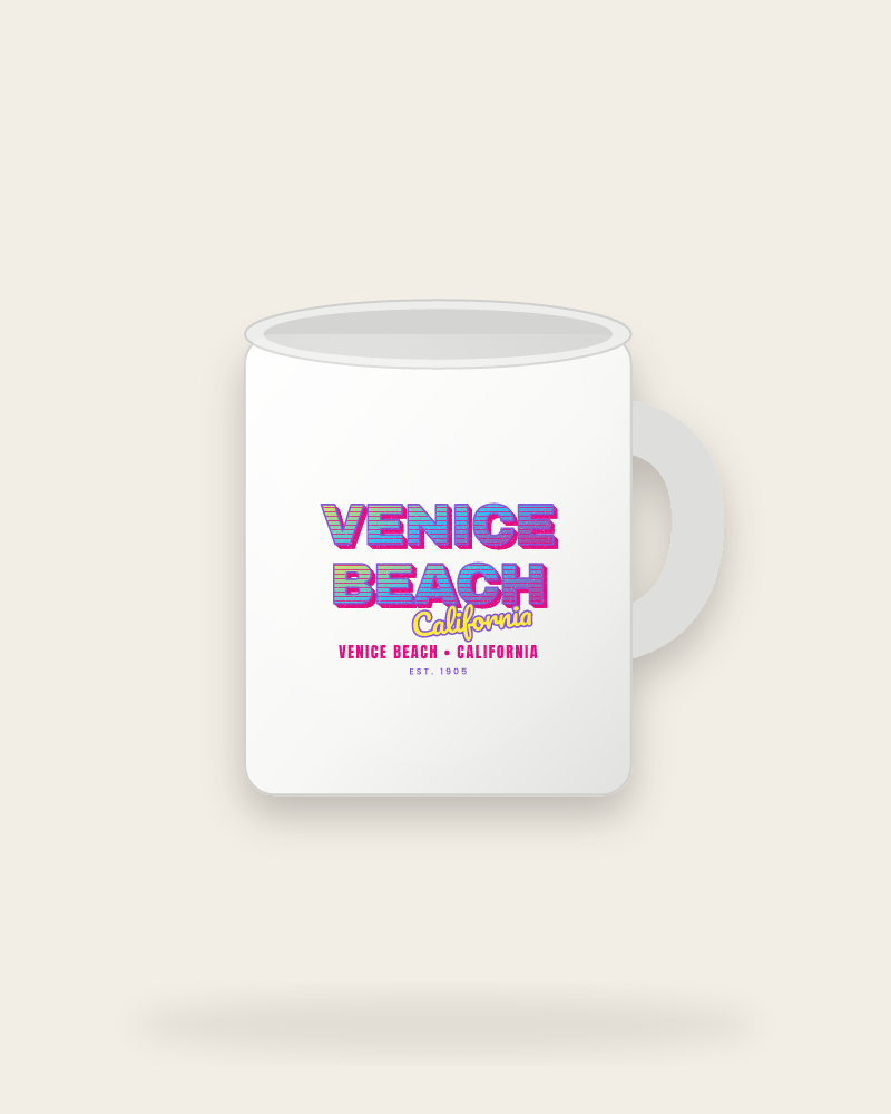 Venice Beach Music TV Ceramic Mug 11oz