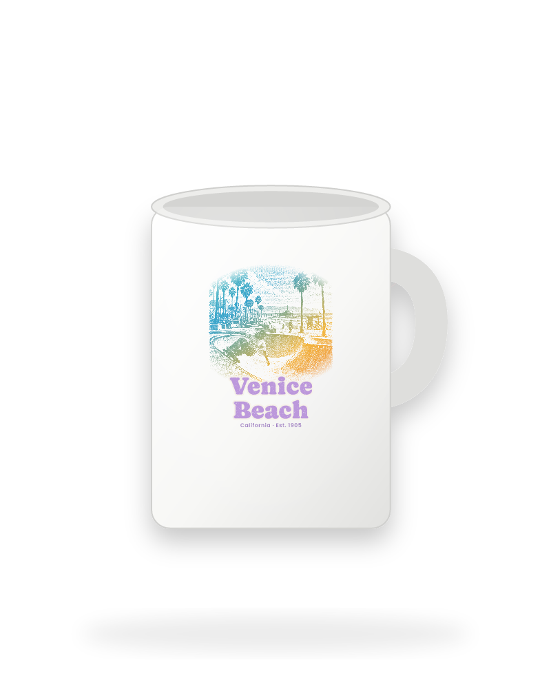 Venice Beach Skatepark Bowl Ceramic Mug 15oz