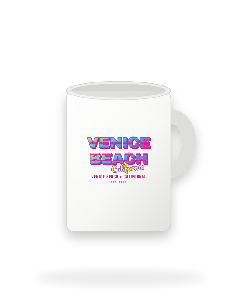 Venice Beach Music TV Ceramic Mug 15oz