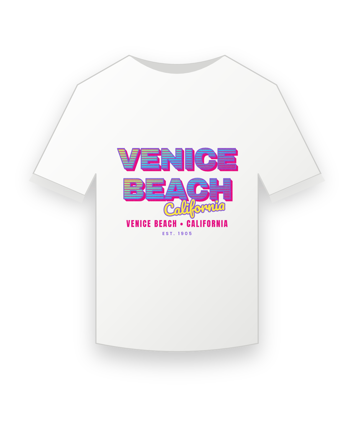 Venice Beach Music TV Youth Tee in White