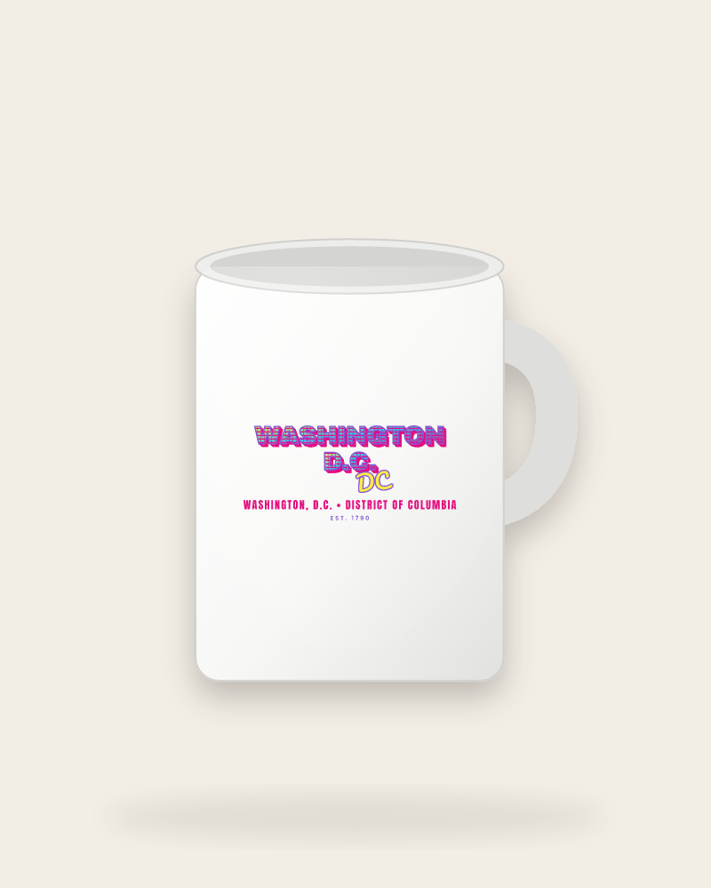 Washington, D.C. Music TV Ceramic Mug 15oz