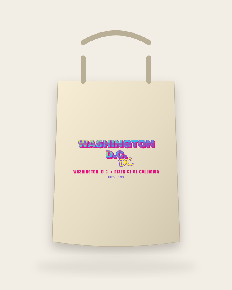 Washington, D.C. Music TV Canvas Tote