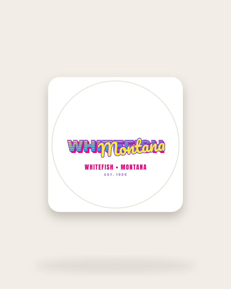 Whitefish Music TV Kiss-Cut Sticker