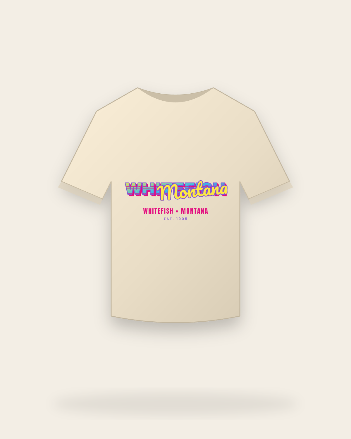 Whitefish Music TV Classic Tee in Natural