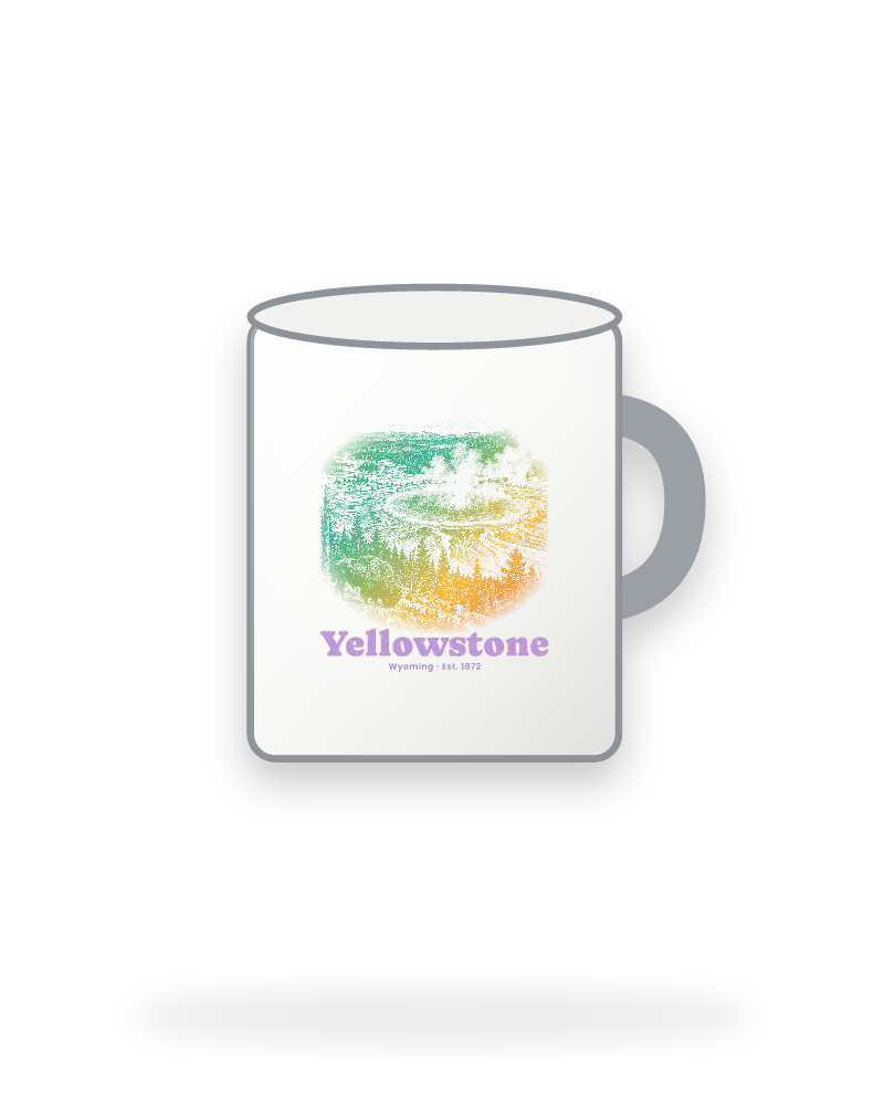 Yellowstone Grand Prismatic Enamel Camp Mug