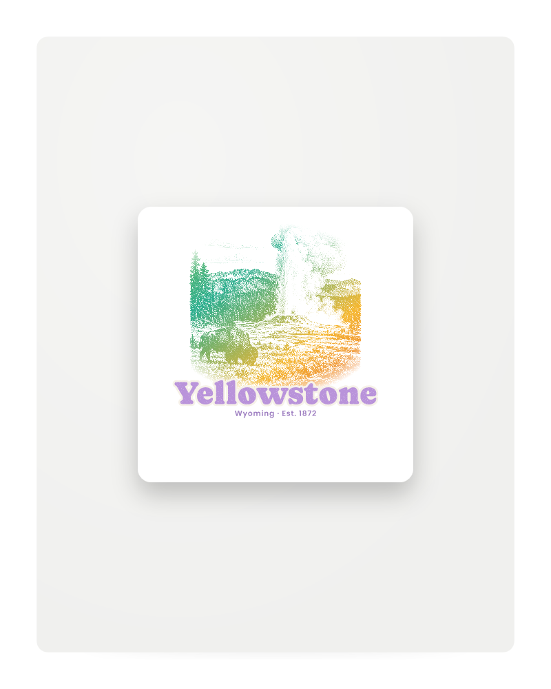Yellowstone Old Faithful Fridge Magnet