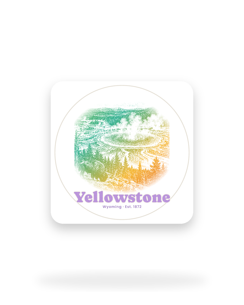 Yellowstone Grand Prismatic Kiss-Cut Sticker