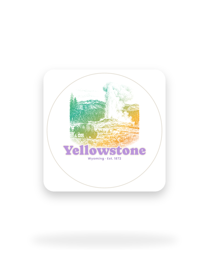 Yellowstone Old Faithful Kiss-Cut Sticker