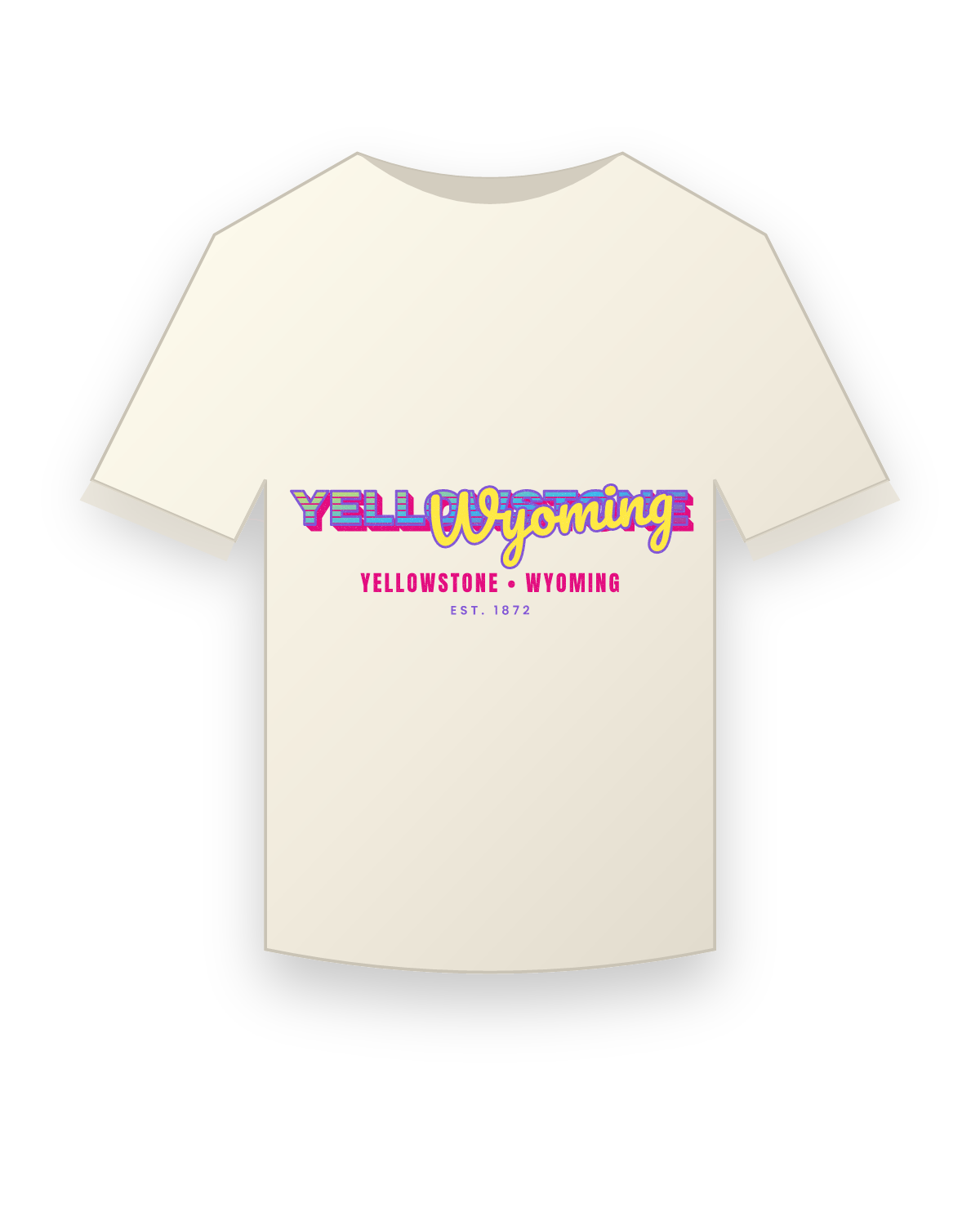 Yellowstone Music TV Vintage Wash Tee in Ivory