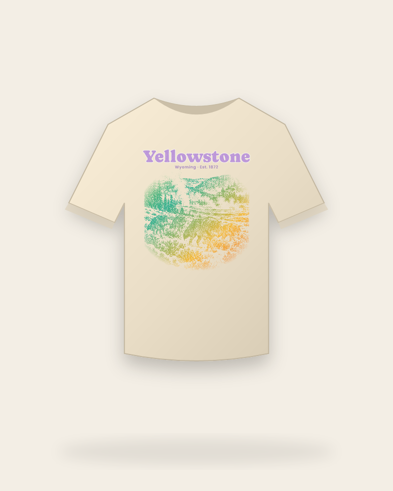 Yellowstone Lamar Valley Wolves Classic Tee