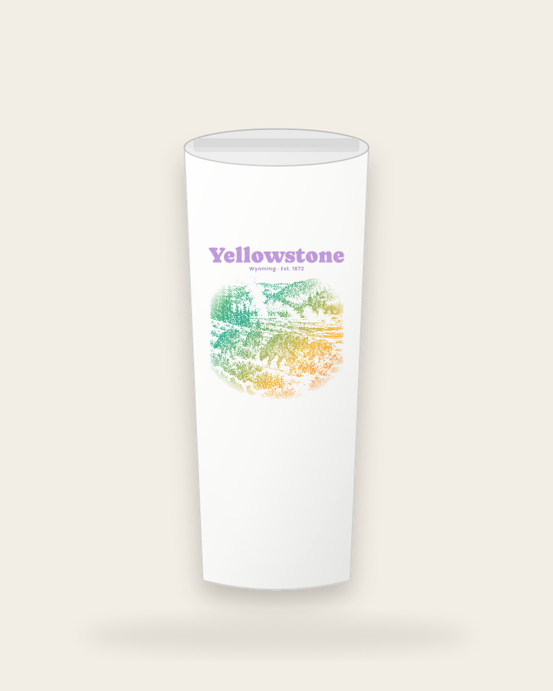 Yellowstone Lamar Valley Wolves Insulated Tumbler 20oz