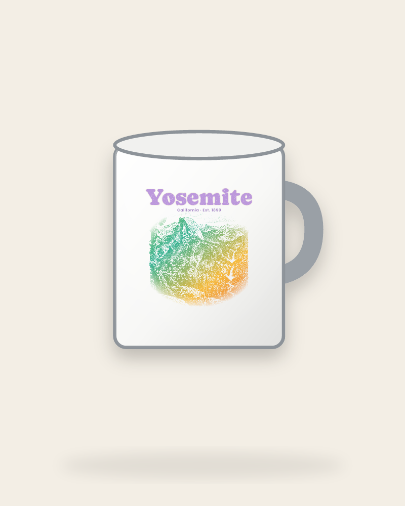 Yosemite Half Dome Enamel Camp Mug