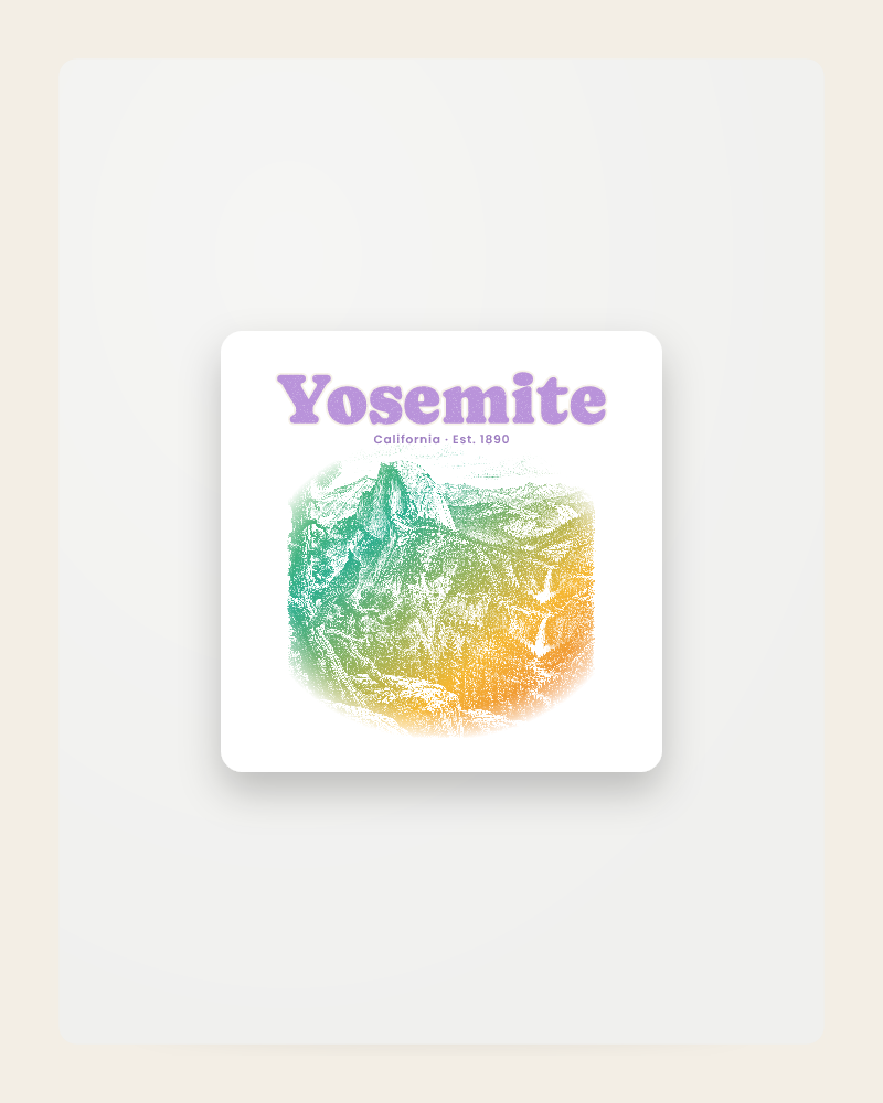 Yosemite Half Dome Fridge Magnet