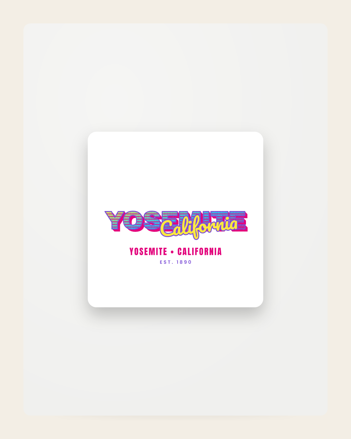 Yosemite Music TV Fridge Magnet in White