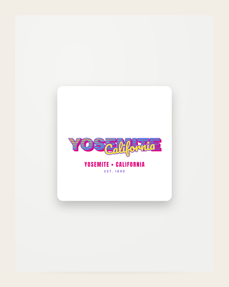 Yosemite Music TV Fridge Magnet