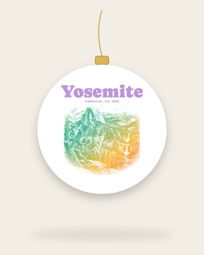 Yosemite Half Dome Ceramic Ornament