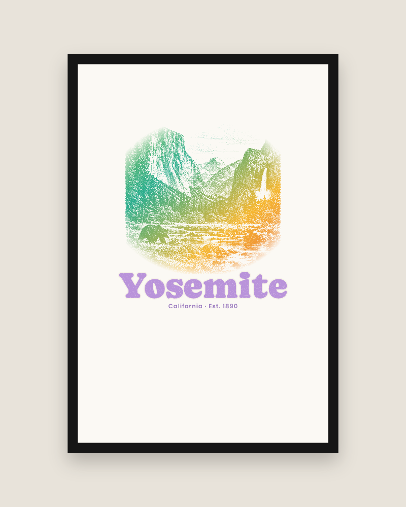 Yosemite Tunnel View Matte Poster