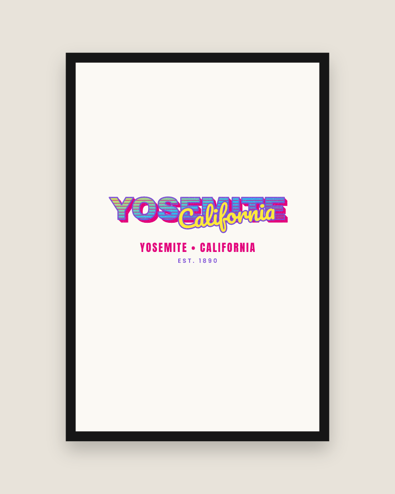 Yosemite Music TV Matte Poster
