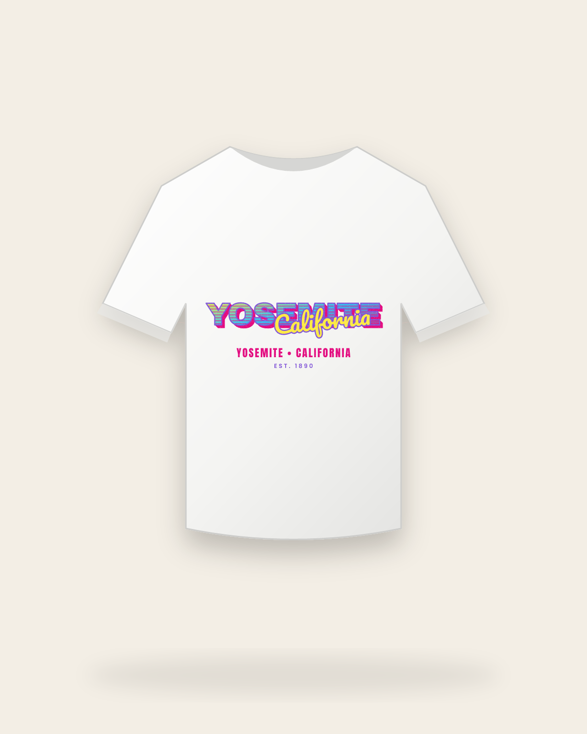 Yosemite Music TV Youth Tee in White