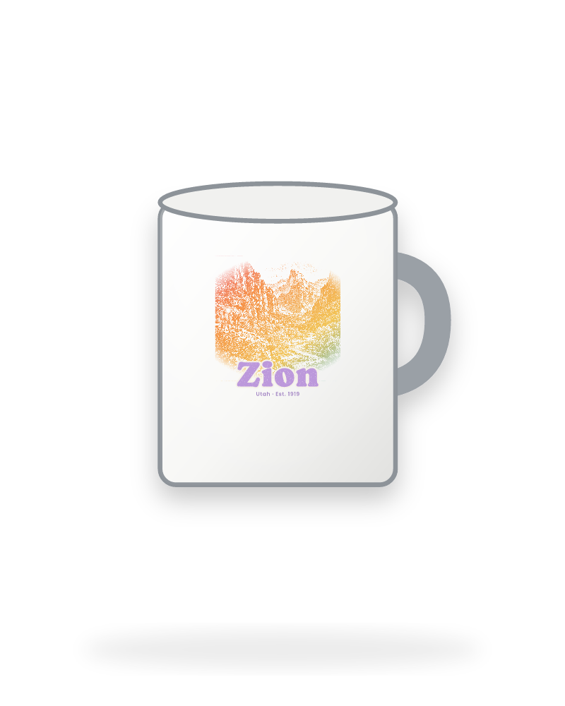 Zion Zion Canyon Enamel Camp Mug