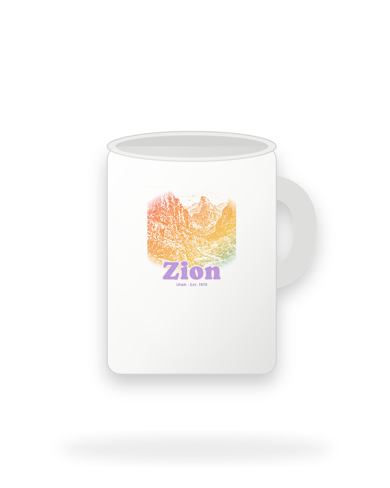 Zion Zion Canyon Ceramic Mug 15oz