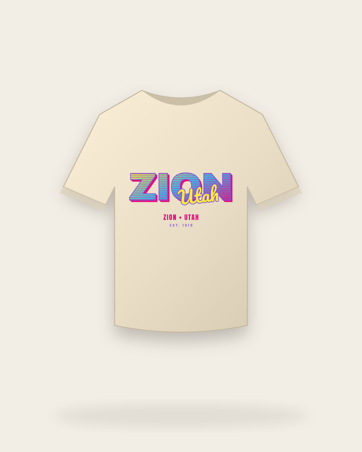 Zion Music TV Organic Cotton Tee in Natural