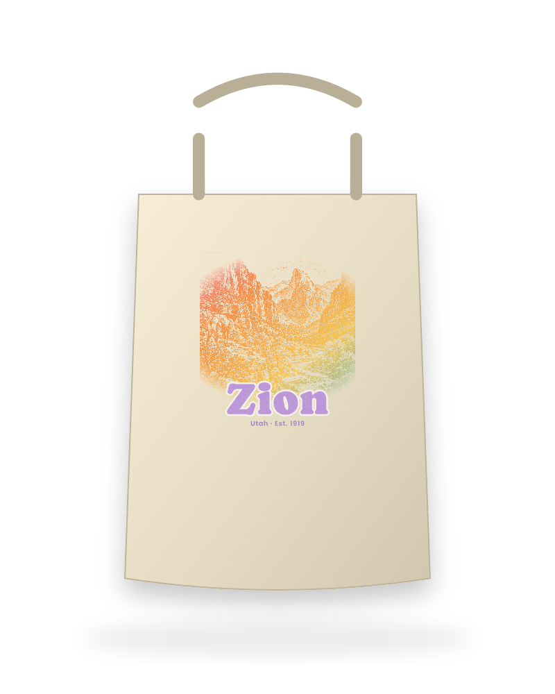 Zion Zion Canyon Canvas Tote